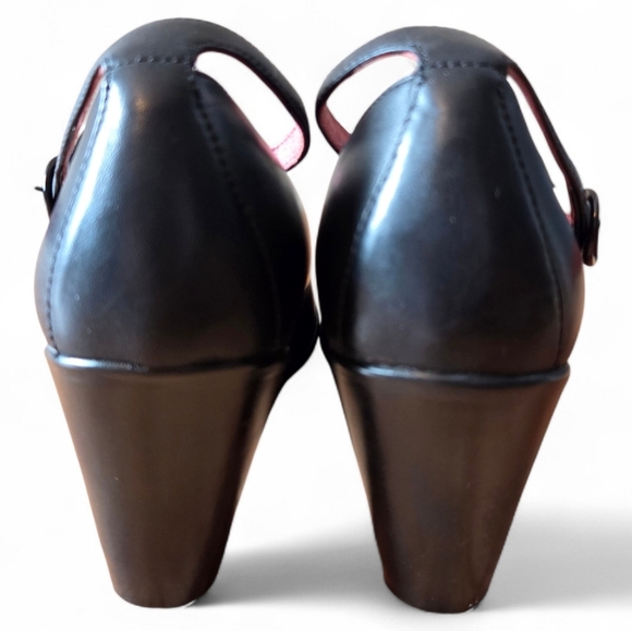 Camper Women's Leather Mary Jane Flower Print Feminine Preppy Shoes Black Sz 36 - Picture 12 of 14